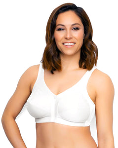 FULLY® Side Shaping Wirefree Bra with Floral Lace - Brjóstahaldari