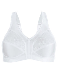 FULLY® Side Shaping Wirefree Bra with Floral Lace - Brjóstahaldari