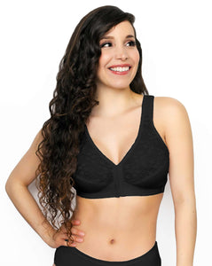 FULLY® Front Close Wirefree Posture Bra with Lace - Brjóstahaldari