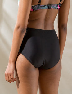 Bikini Bottom Solid Maxi Black  - Bikiní buxur