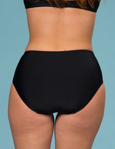 Patterned bikini briefs in black/white - Bikiní buxur