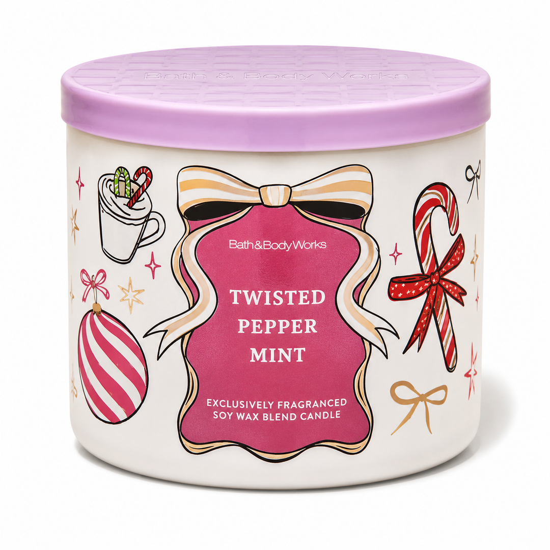 Twisted Peppermint Ilmkerti (stórt) – Bath & Body Works