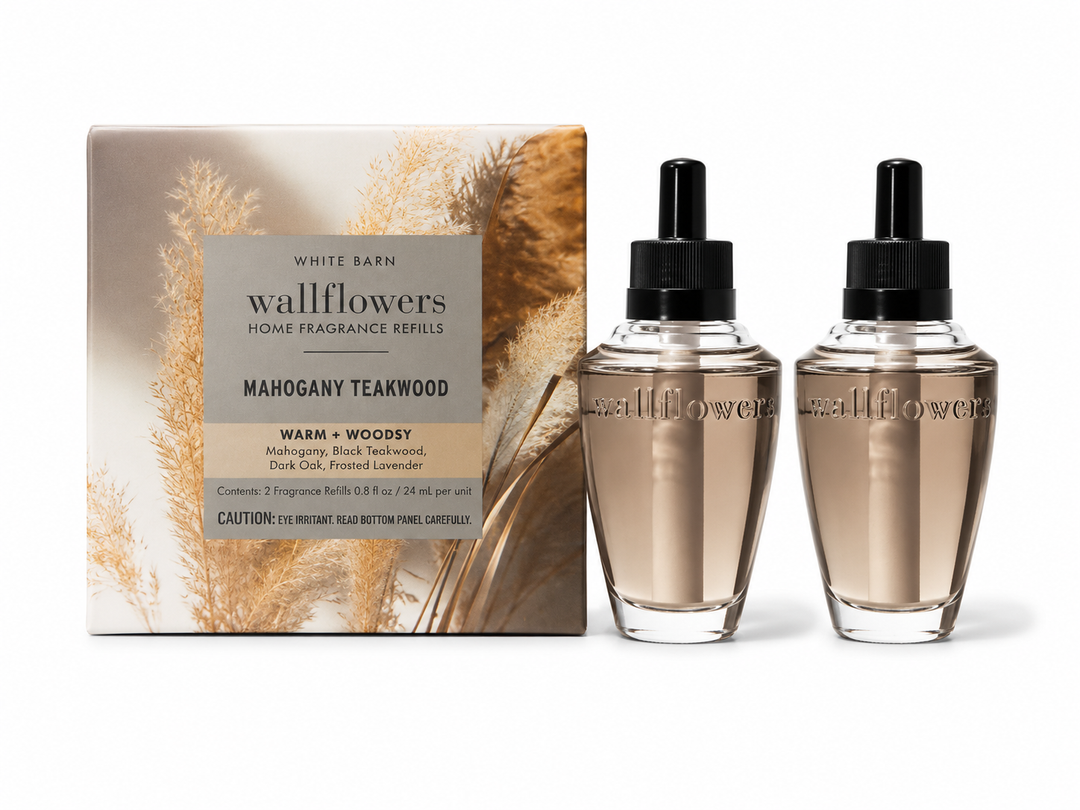 Mahogany Teakwood Ilm áfylling (2 stk) – Bath & Body Works