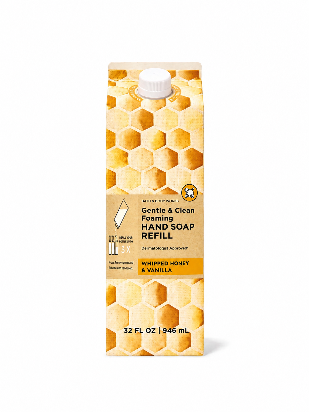Whipped Honey Vanilla Froðusápu áfylling – Bath &amp; Body Works