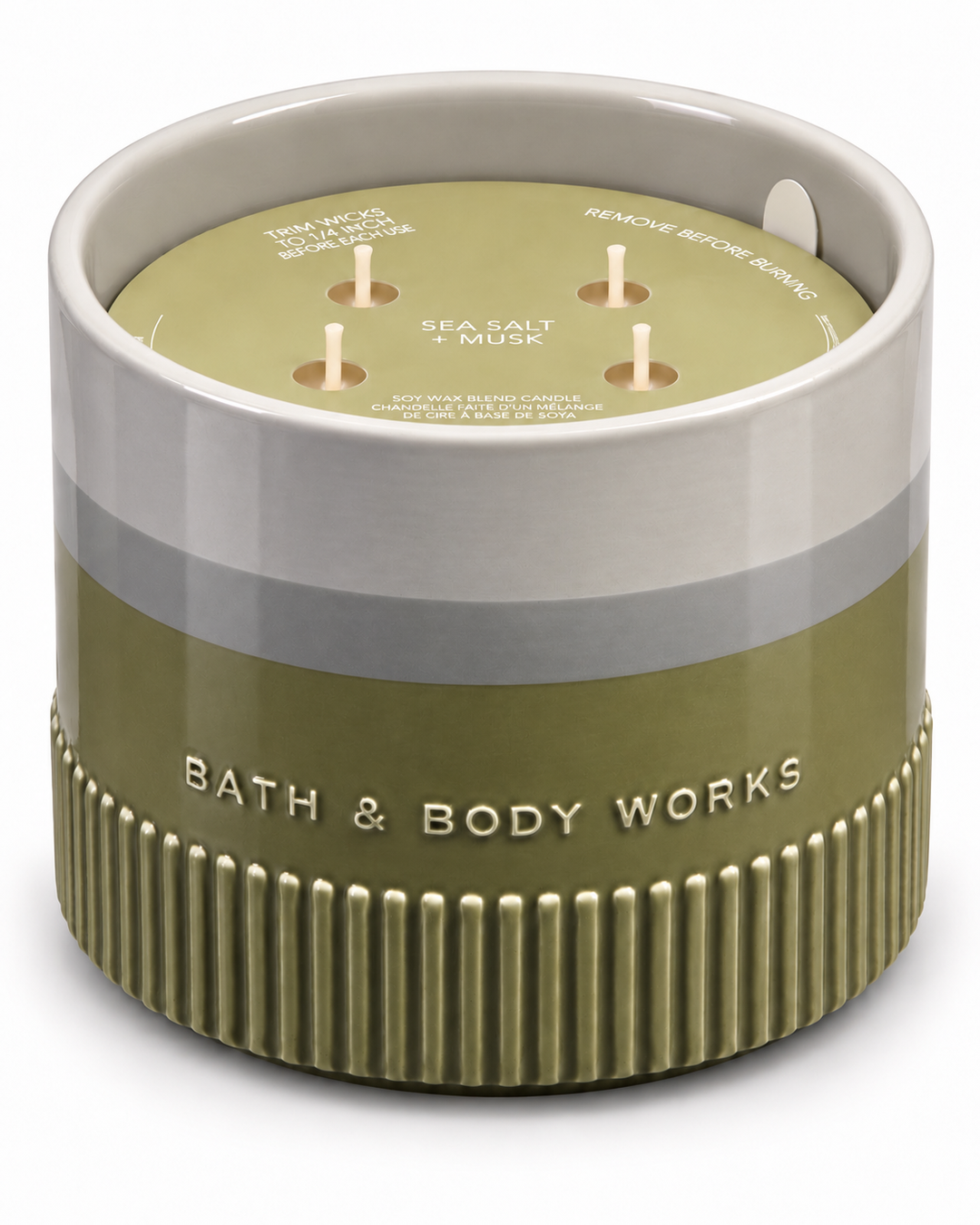 Sea Salt + Musk Ilmkerti 4 þráða – Bath & Body Works
