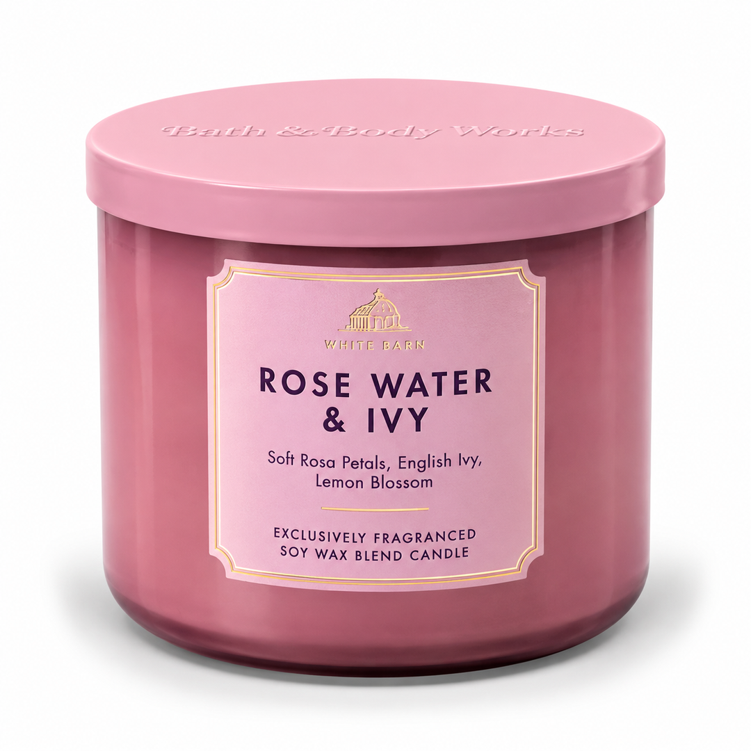 Rose Water & Ivy Ilmkerti (stórt) – Bath & Body Works