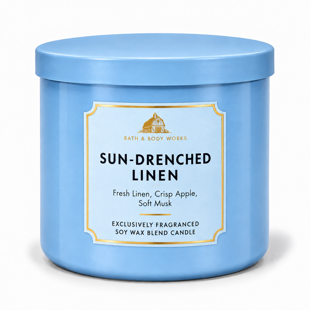 Sun Drenched Linen Ilmkerti (stórt) – Bath &amp; Body Works