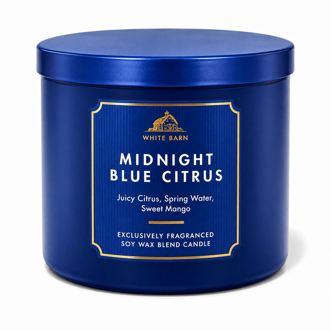 Midnight Blue Citrus Ilmkerti (stórt) – Bath &amp; Body Works