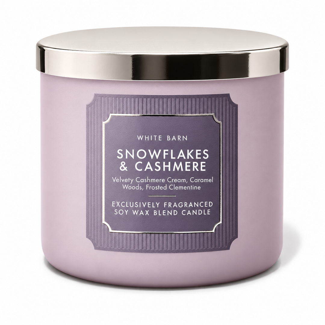 Snowflakes &amp; Cashmere – 3 þráða ilmkerti