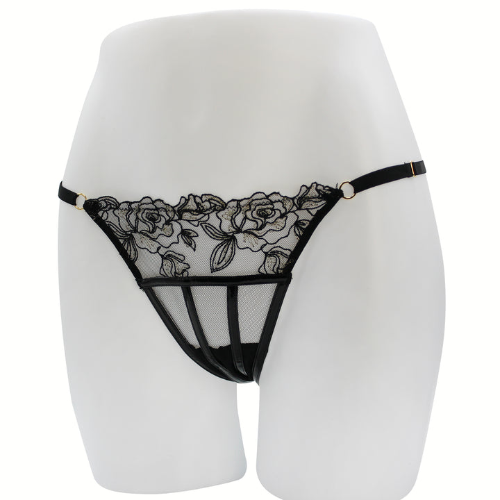VERY SEXY Rose Embroidery String Bikini Panty Nærbuxur – Victoria&