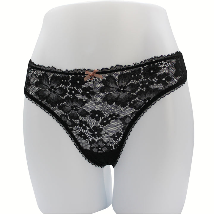 Lace Front Thong Panty Nærbuxur – Victoria&