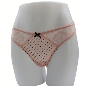 Lace Front Thong Panty - Nærbuxur