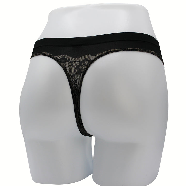 Seamless Posey Lace Thong Panty Nærbuxur – Victoria&