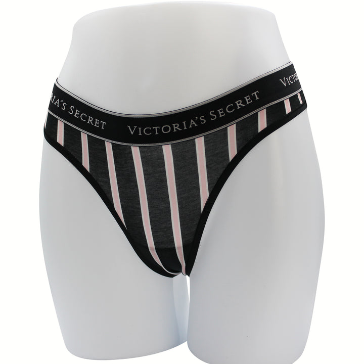Logo Cotton Thong Panty Nærbuxur – Victoria&