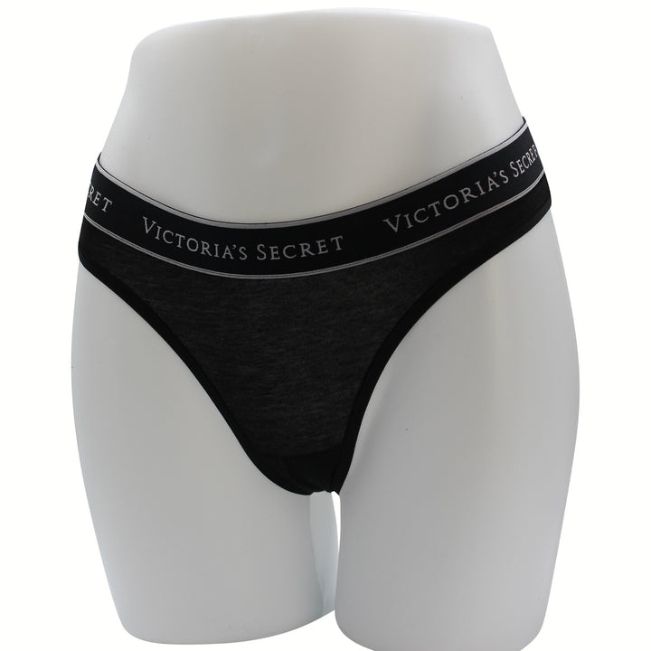 Logo Cotton Thong Panty Nærbuxur – Victoria&
