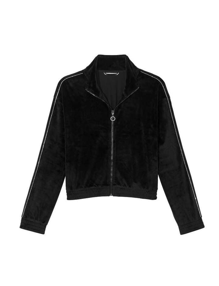 Velour Diamante Full Zip Track Jacket Jakki – Victoria's Secret