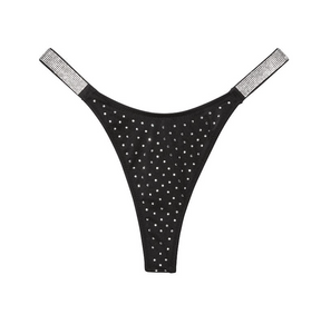 Shine Strap Thong Bikini Bottom - Bikini Buxur
