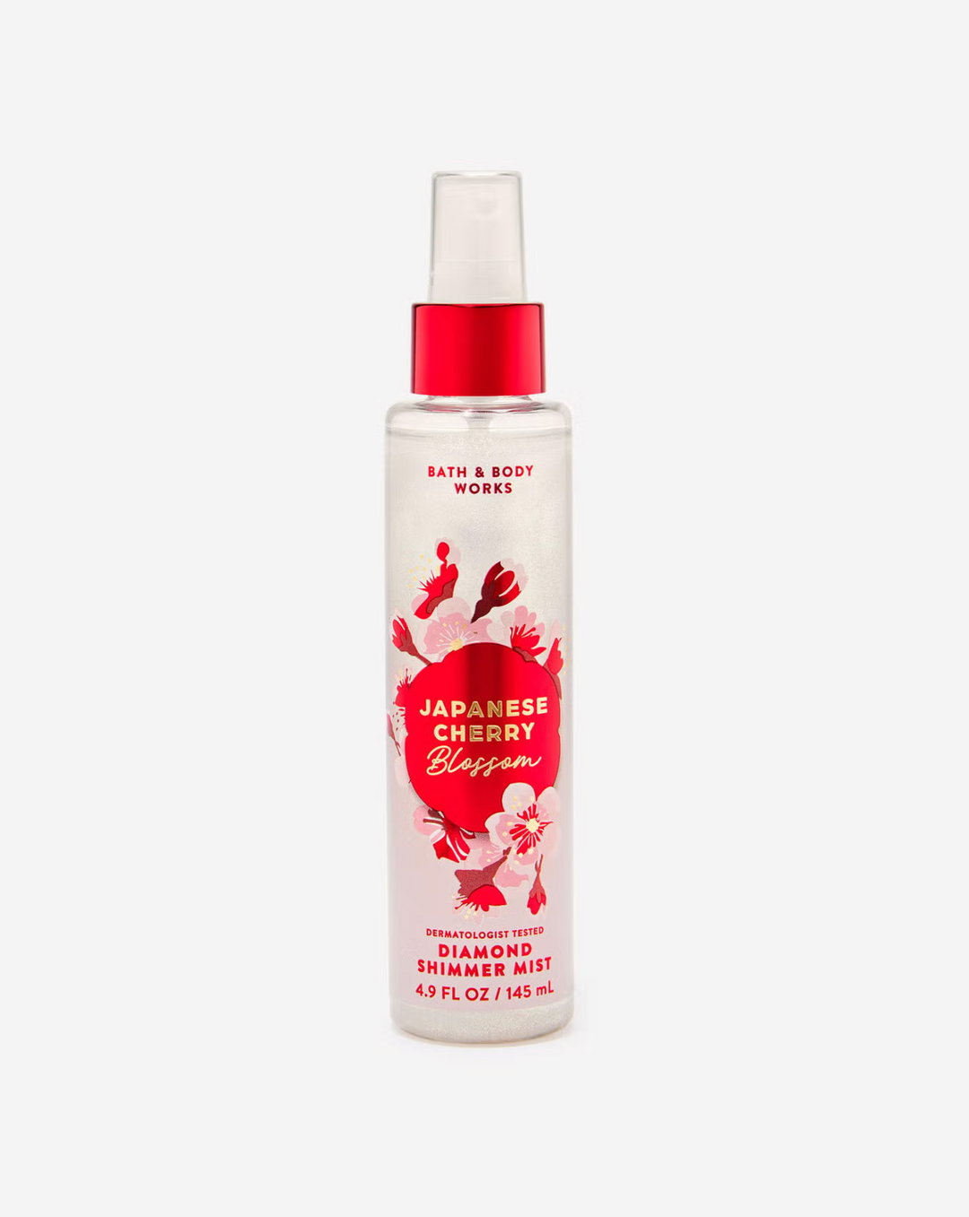Japanese Cherry Blossom Body Spray með glimmeri – Bath & Body Works