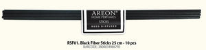 Areon Stangir 25cm - 10 stk svartar